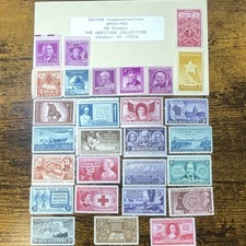 US Commemorative Stamps Scott #953-980 Lot of 28 1948 3c/5c Used Off Paper picture