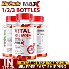 1~3X Vital Surge Male Gummies Maximum Strength Vital Surge Advanced Formula 60X picture