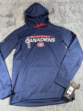 Montreal Canadiens Sweatshirt Men’s M Fanatics Authentic Pro Pullover Hoodie NWT picture
