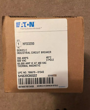 1PCS NEW Eaton HFD3200 3P 200A 600V 65kAIC Circuit Breaker picture