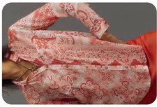 Anthropologie Pilcro Floral Woven 100% Modal Button-Front Blouse - L - Peach picture