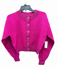 Anthropologie Maeve Women's The Sutton Cardigan Sweater Bright Raspberry Size XS picture