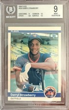 1984 Fleer - Darryl Strawberry #599 (RC) BGS 9 Mint picture