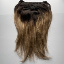 Double Weft Remy Clip In Extensions 100% Human Hair  #2/6/18 7Pc 120g 14 Inch picture