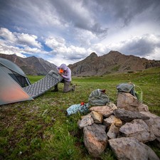 Traverseon Ultralight Camping Sleeping Pad 9 cm Inflatable Mat with Foot Pump picture