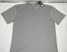 Swannies Golf James H Polo Shirt, Men's 2XL XXL, Gray Heather, Athletic Fit, NEW picture