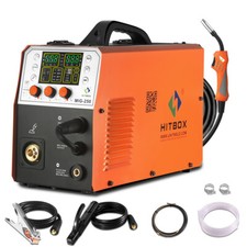 HITBOX 5-IN-1 250A MIG Welder Gas/Gasless MIG TIG Stick for Aluminum USA Ship picture