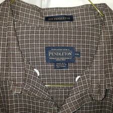 Vintage Sir Pendleton 100% Wool Plaid Button-Down Shirt  Men's XXL Made in USA picture