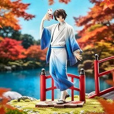 20cm Dazai Osamu Figure Bungo Stray Dogs Anime Kimono PVC Model Collectible Toy picture
