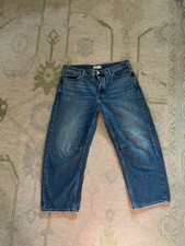 Madewell The Darted Barrel-Leg Jeans Size 31 Medium Wash 100% Cotton picture