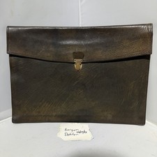 Vintage Coach No. 105 Executive Leather Envelope 66 Water Buffalo Brown RARE ⭐️ picture
