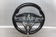 ⚠️WORN⚠️ 14-22 Ghibli Black Leather Driver Steering Wheel Cruise Voice Control picture