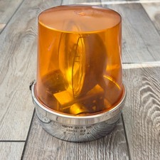 Vintage Unity Mfg Co Chicago RV-15 Amber Rotating Light Tested Read picture
