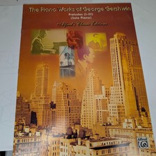 Gershwin Piano Works Preludes I-III Solo Sheet Music Book Alfred Classic F2 picture