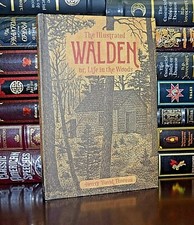 NEW Illustrated Walden Life in the Woods by Henry David Thoreau Deluxe Hardcover picture