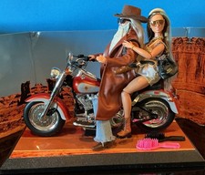 Lot Mattel Harley Davidson Motorcycle Outlaws BARBIE & CLYDE Set OOAK Hybrid NEW picture