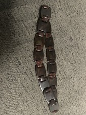Vintage Prada Honey Tortoiseshell Plexiglas Belt Resin Link XS 29 Inches  picture