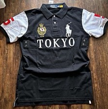 Polo Ralph Lauren Men’s M Polo Colorblock Tokyo Embroidered Logo Short Sleeve picture