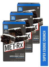 MET-Rx Big 100 High Protein Meal Replacement Bars, Super Cookie Crunch, 12 Ct picture