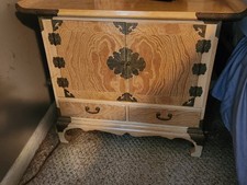 Set of 2 Korean Rare Tan Vintaga Bandaji  Cabinet ws4301 picture