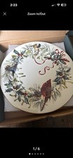4pk Lenox Winter Greetings 1995 Fine Ivory China Cardinal Plate Made in USA picture