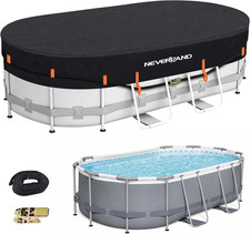 10X16Ft Oval Pool Cover, 420D Winter Pool Cover for above Ground picture