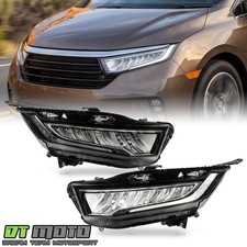 For 2021-2025 Honda Odyssey Chrome Trim Full LED Headlights Headlmps Left+Light picture