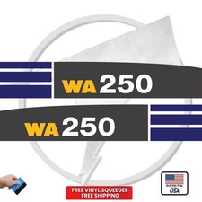 Fits Komatsu WA250 Main Decals Wheel Loader Stickers –  picture