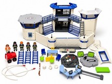 PLAYMOBIL City Action Police Headquarters 9131 INCOMPLETE + Figures Extras picture
