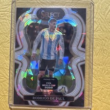 Panini Select Road to FIFA World Cup Rodrigo De Paul /129 Mezzanine Cracked Ice picture