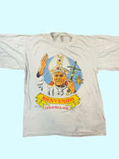 Vintage Pope John Paul II Bienvenido Veracruz Mexico Graphic T Shirt Medium picture