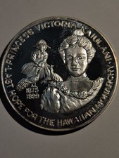 1981 Princess Victoria Kaiulani Hawaii Monarchy 1oz 999 FINE Silver round Bronze picture