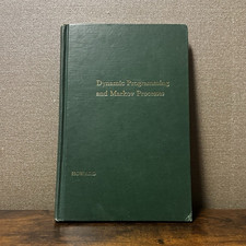 Dynamic Programming and Markov Processes by Ronald A. Howard Hardcover 1960 picture