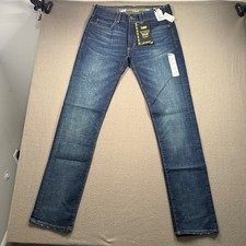 Lee Extreme Motion MVP Mens 32x34 Dark Blue Slim Straight Jeans 2018461 picture