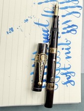 XF Waterman 52 14K Gold Wet Noodle nib (video) picture
