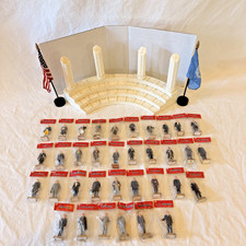 1960's Vintage Marx USA Presidents Complete Set 1–36 Factory Sealed w/ Stand picture