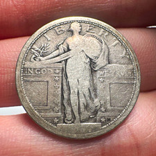 1917 25C Type 1 Standing Liberty Quarter VG Details picture