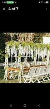 EZFLOWERY 2  6 Pack 3.6 Ft Artificial Wisteria Vine Hanging Flowers Garland Silk picture