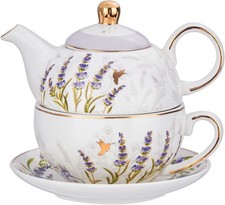 Tea for One Set, Teapot for One and Cup Set, Tea Set for One, Floral Teapot, Tea picture