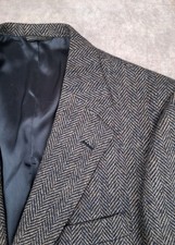 Vintage Polo University Club Sport Coat 40L Scottish Tweed Wool Herringbone USA picture