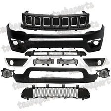 Front Bumper Complete For Jeep Compass 2017 2018 2019 2020 2021 Upper Grill picture