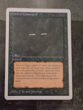 MTG Word of Command unlimited 1993 Vintage Magic the Gathering Reserved List LP picture