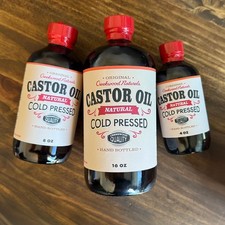 UNDILUTED - Pure Castor Oil - Cold Pressed Hexane Free For Hair Skin Nails picture