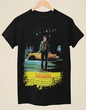Taxi Driver - Movie Poster Inspired Unisex Black T-Shirt picture