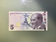 Turkey Turkiye 5 Lira 2009 UNC picture