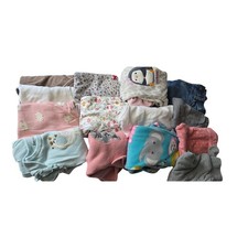 Baby Girl 0-3 month 14 pc Lot Cozy Warm Winter Fall PJs picture