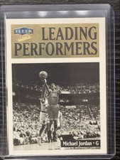 1998-99 Fleer Ultra Leading Performers Clean Michael Jordan Chicago Bulls #4 picture