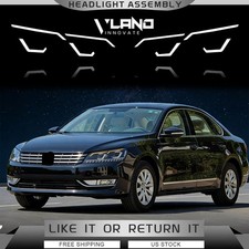 VLAND FULL LED Headlights For 2011-2015 VW Passat Lamps W/Sequential & Animation picture