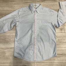 L.L.Bean Men's Light Blue Wrinkle Resistant Traditional Fit Button-Down Shirt picture