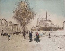 Original Colored Etching by Jean François Raffaëlli (France 1850-1924) picture